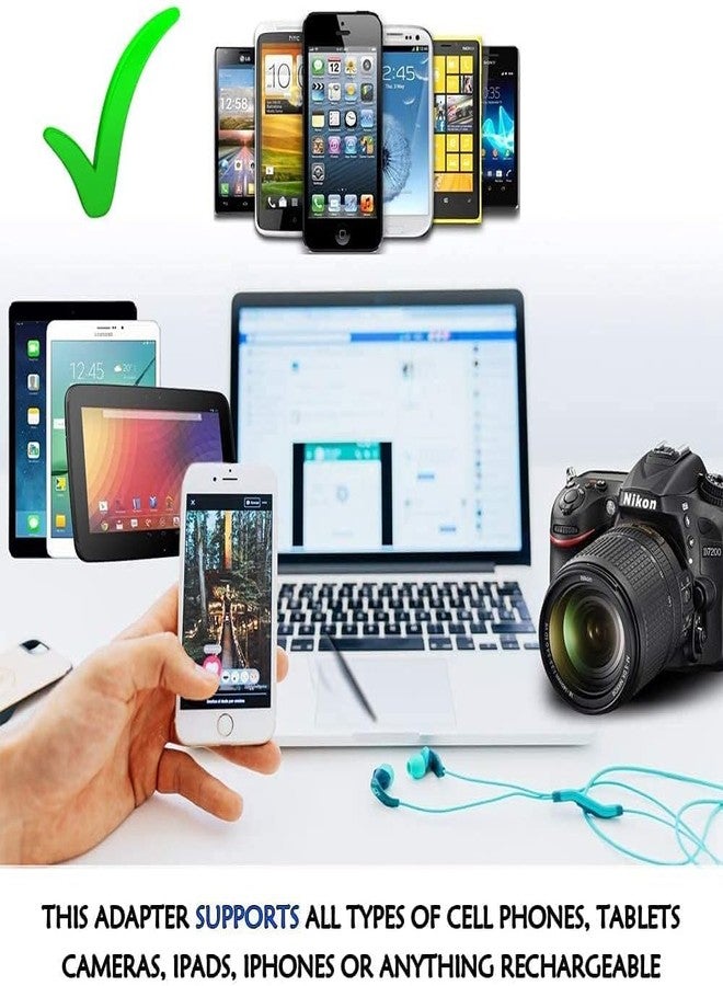 rts محول طاقة من نوع rts UK للمقابس الهندية، من الهند إلى المملكة المتحدة والإمارات العربية المتحدة وهونغ كونغ ودبي - النوع G - مثالي لأجهزة الكمبيوتر المحمولة والكاميرات والهواتف والشواحن وأجهزة iPhone والأجهزة اللوحية ومكبرات الصوت بتقنية Bluetooth، لون أبيض (عبوة واحدة) - Image 4